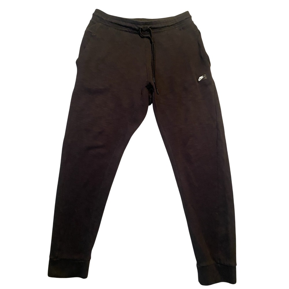 Nike Sportswear Optic Joggers Mens Large Black Tapered Sweatpants 928493-011